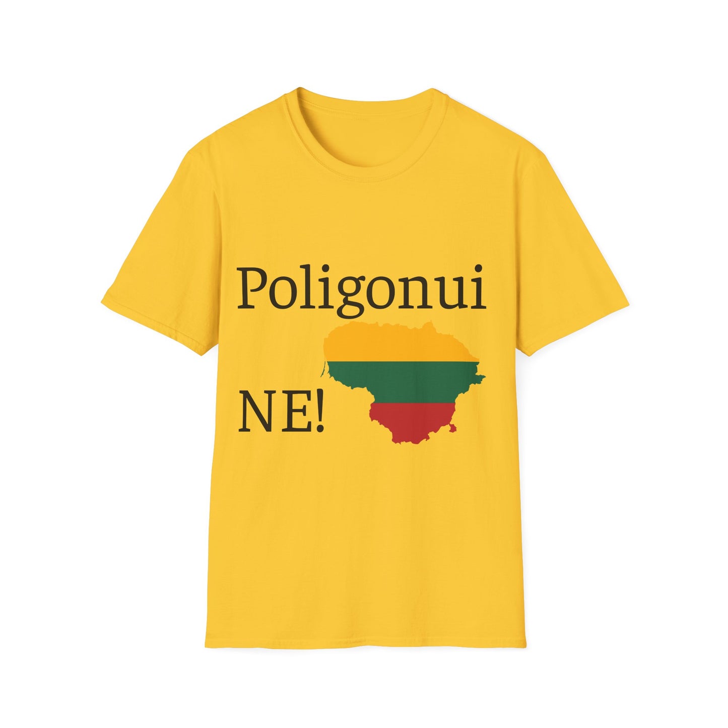 Poligonui NE! Marškinėliai Unisex