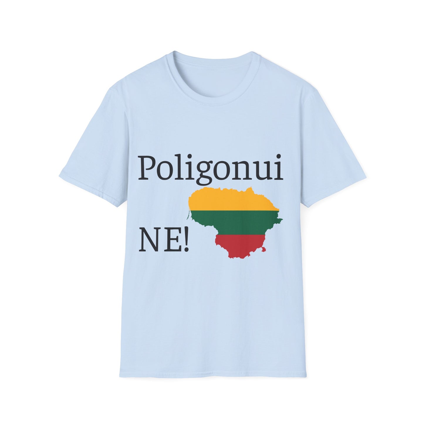 Poligonui NE! Marškinėliai Unisex