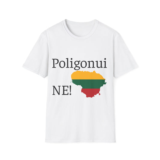 Poligonui NE! Marškinėliai Unisex